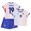 Officiële Voetbalshirt + Korte Broek Frankrijk Fofana 19 Uit EK 2024 - Kids